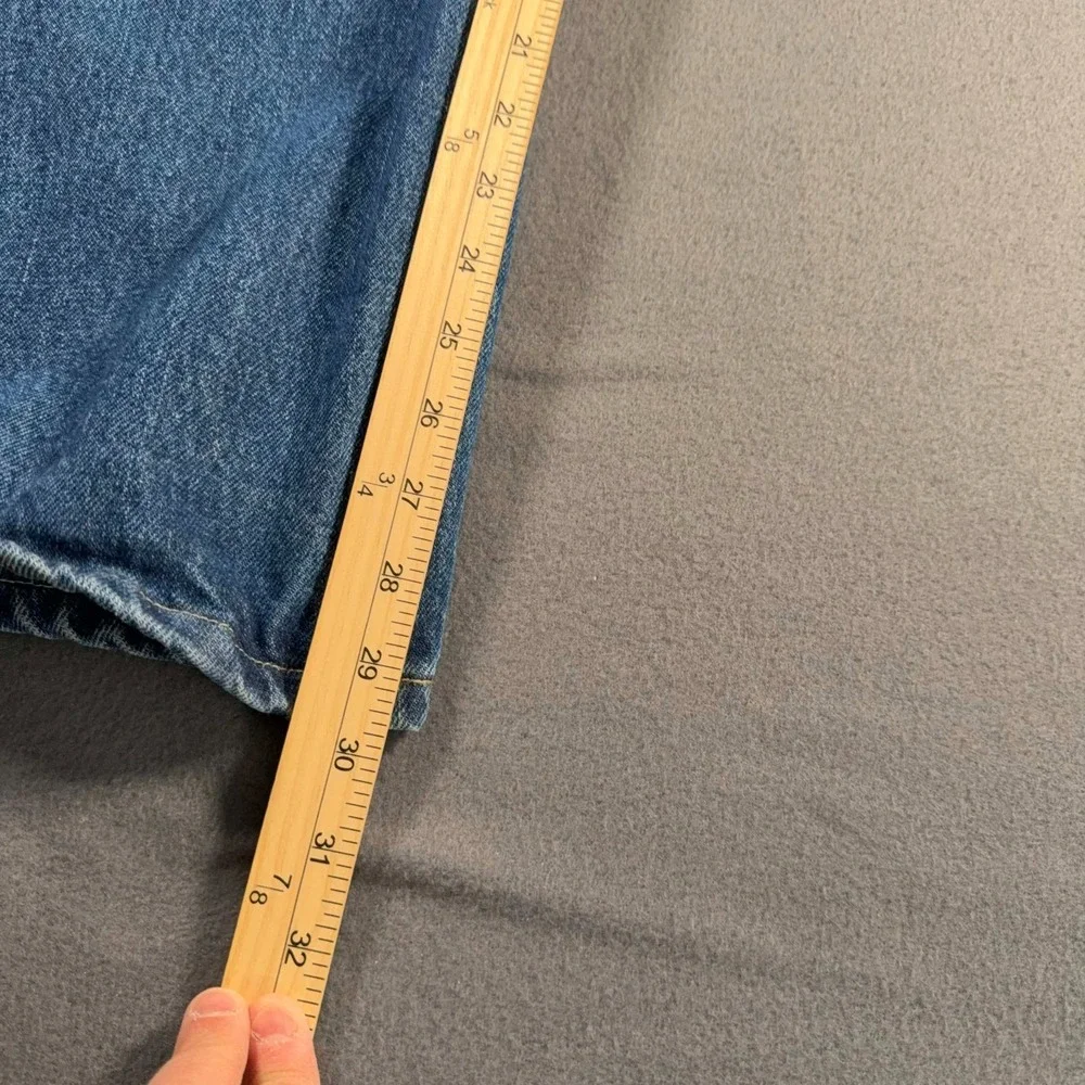 Dickies Jeans Mens 40x30 Blue Relaxed Fit Carpenter Work Denim Utility Pants